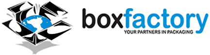 The box factory logo on a white background, featuring the Default Kit design.